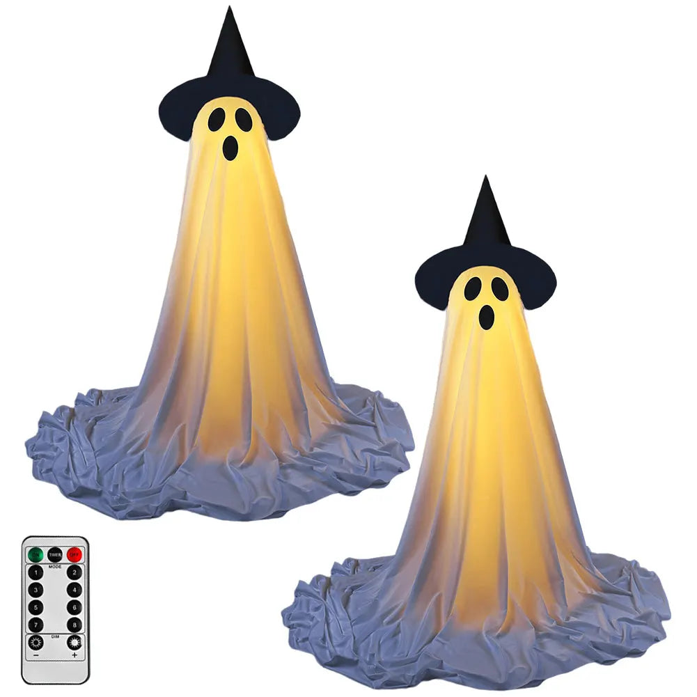 Halloween Decorations Light Up Ghost Outdoor Ghost Decorations Scary Standing Ghosts Decor for Front Door Porch Yard Home Party