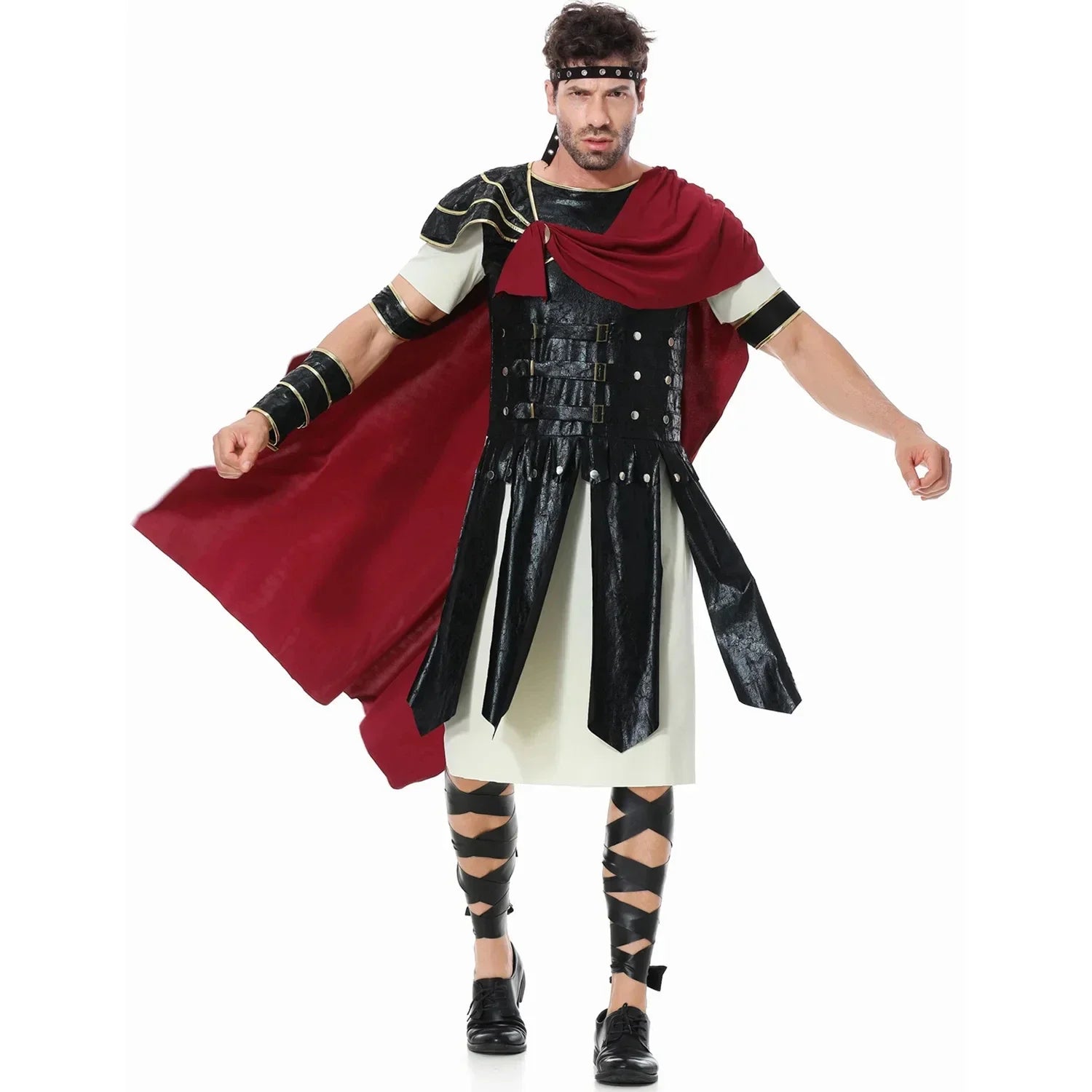 Halloween Costume de Cosplay Médiéval pour Homme et Femme, Déguisement de Spartiate, Kokor, Gladiateur, oral alier Royal