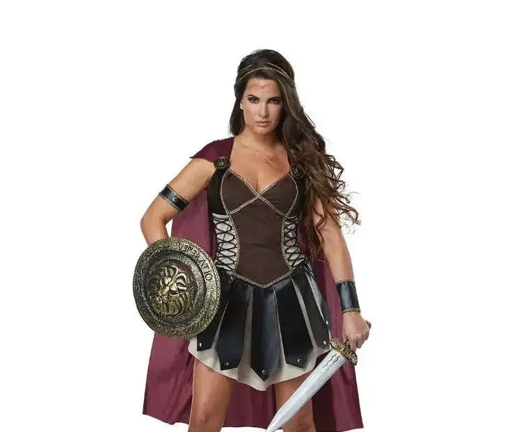 Halloween Costume de Cosplay Médiéval pour Homme et Femme, Déguisement de Spartiate, Kokor, Gladiateur, oral alier Royal