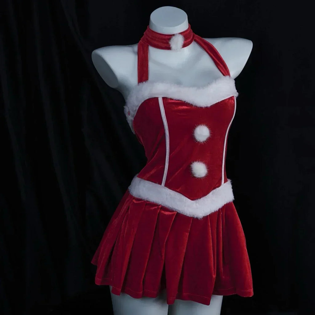 2025 Halloween Tenue de noël Super Sexy, renne rouge, Costume de père noël, Rudolph, Costume de fête de vacances