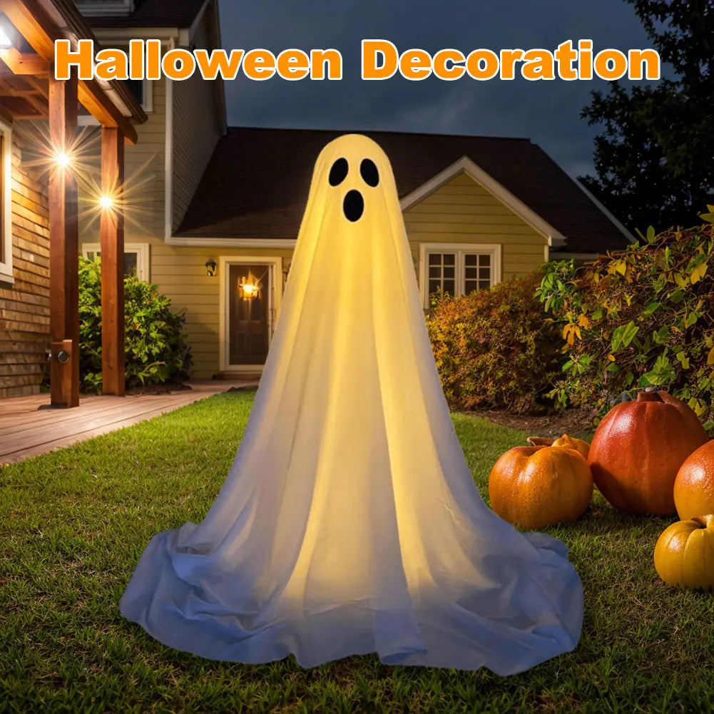 Halloween Decorations Light Up Ghost Outdoor Ghost Decorations Scary Standing Ghosts Decor for Front Door Porch Yard Home Party