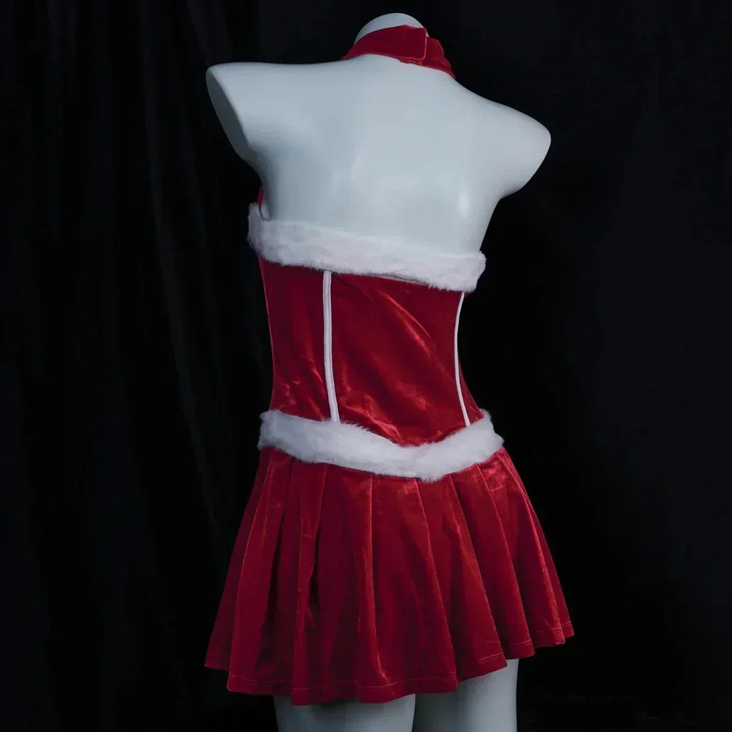 2025 Halloween Tenue de noël Super Sexy, renne rouge, Costume de père noël, Rudolph, Costume de fête de vacances