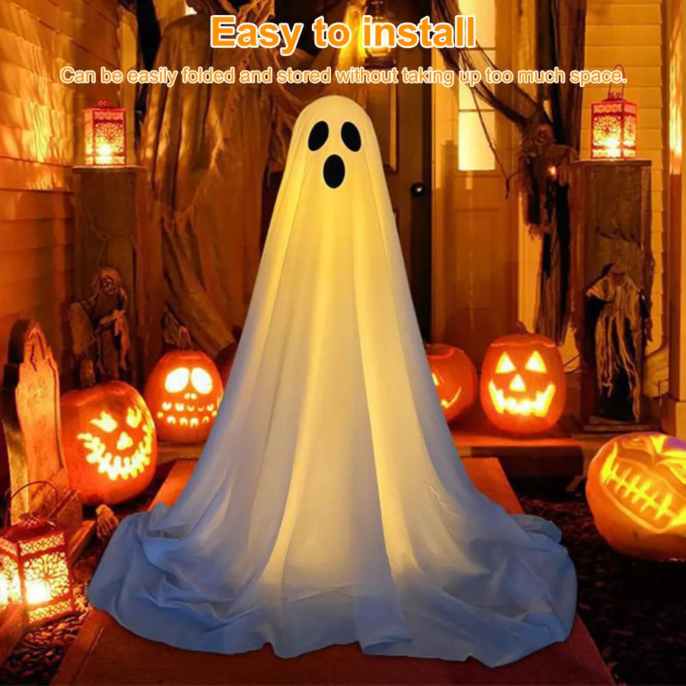 Halloween Decorations Light Up Ghost Outdoor Ghost Decorations Scary Standing Ghosts Decor for Front Door Porch Yard Home Party