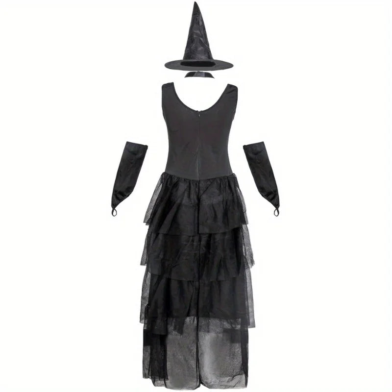 Halloween Witch Costume Witch Uniform Cosplay Masquerade Performance Outfit Costumes Accessories