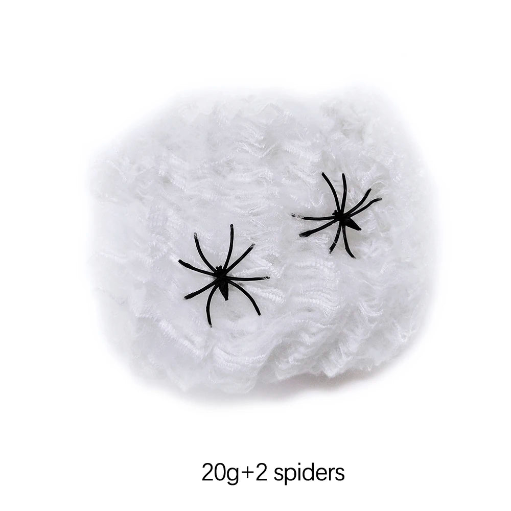 Halloween Decoration Party Accessories Decorations for Events Scream Festa Spider Web Black Outdoor Props Haunted House Spider