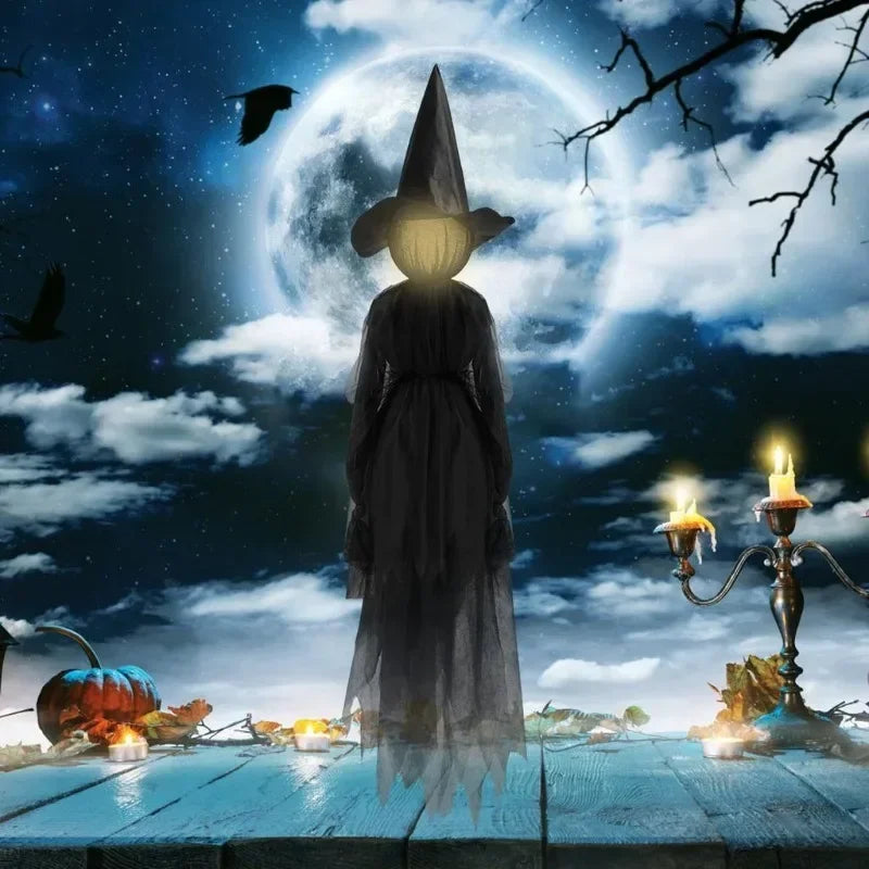 Halloween Decorations Outdoor Large Light up Holding Hands Witches Witch Decorations for Outdoor Garden Yard Lawn Haunted House