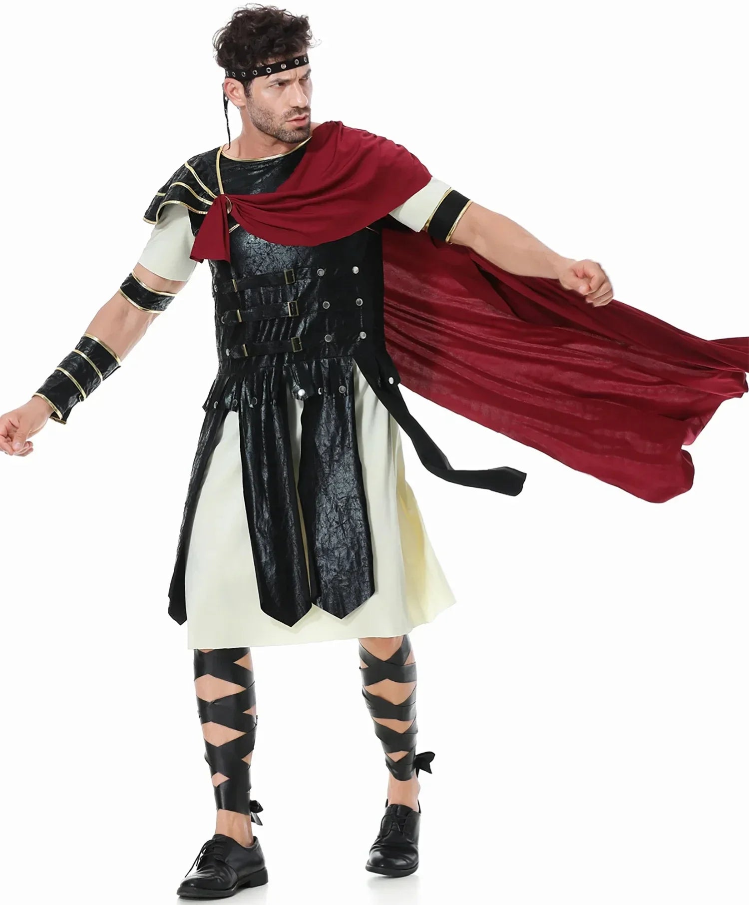 Halloween Costume de Cosplay Médiéval pour Homme et Femme, Déguisement de Spartiate, Kokor, Gladiateur, oral alier Royal
