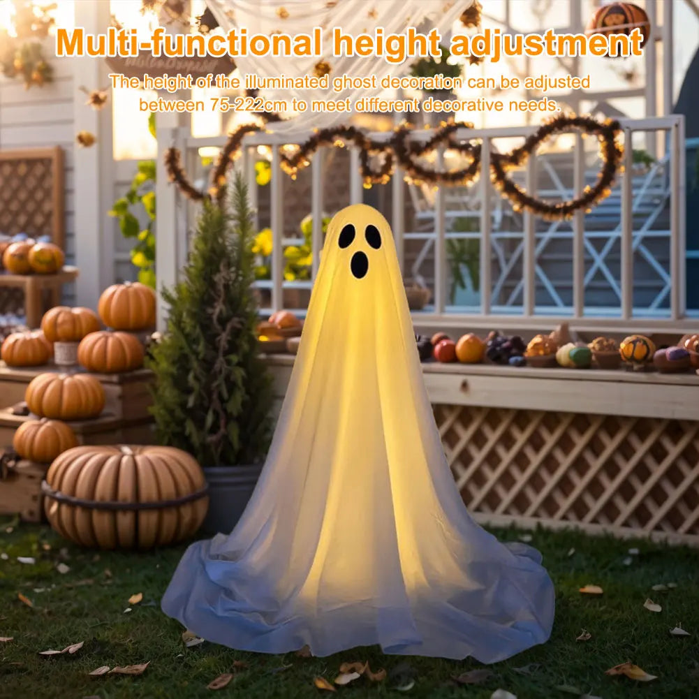 Halloween Decorations Light Up Ghost Outdoor Ghost Decorations Scary Standing Ghosts Decor for Front Door Porch Yard Home Party