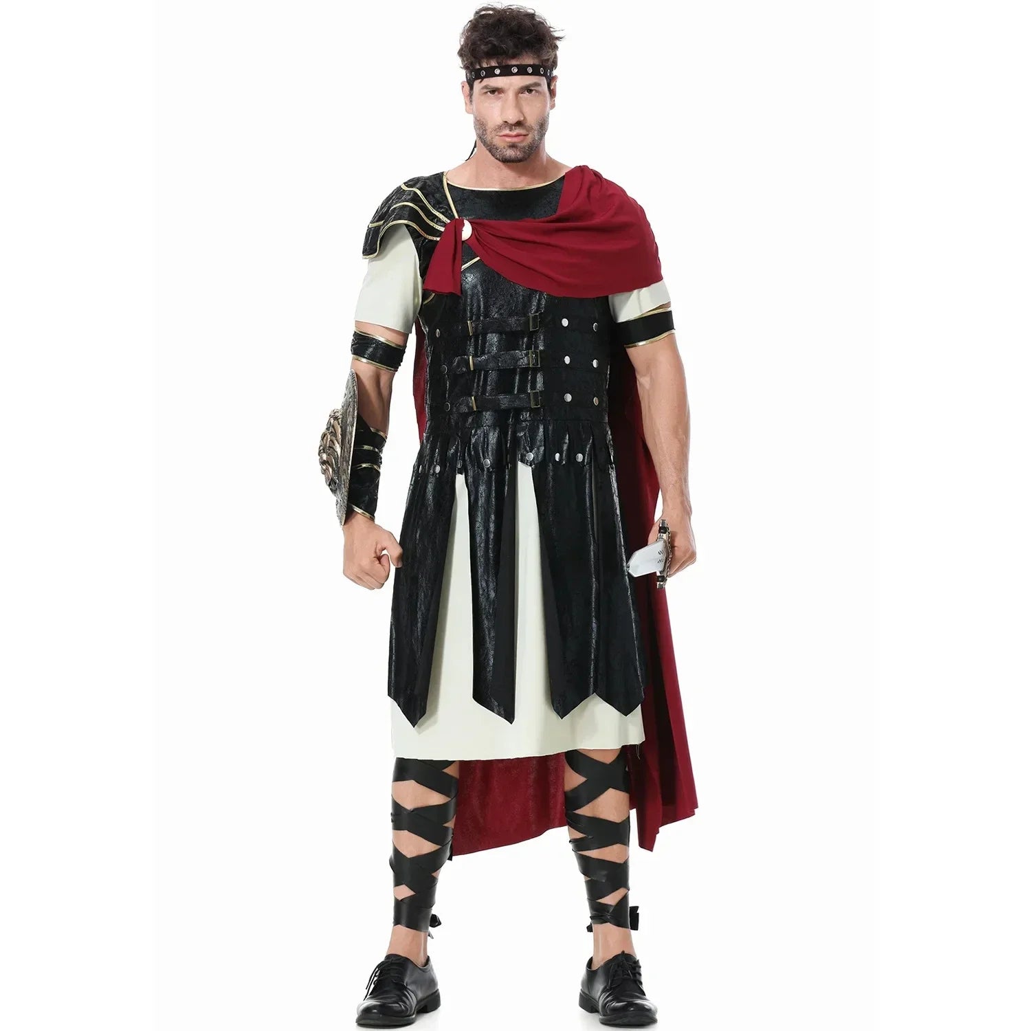 Halloween Costume de Cosplay Médiéval pour Homme et Femme, Déguisement de Spartiate, Kokor, Gladiateur, oral alier Royal