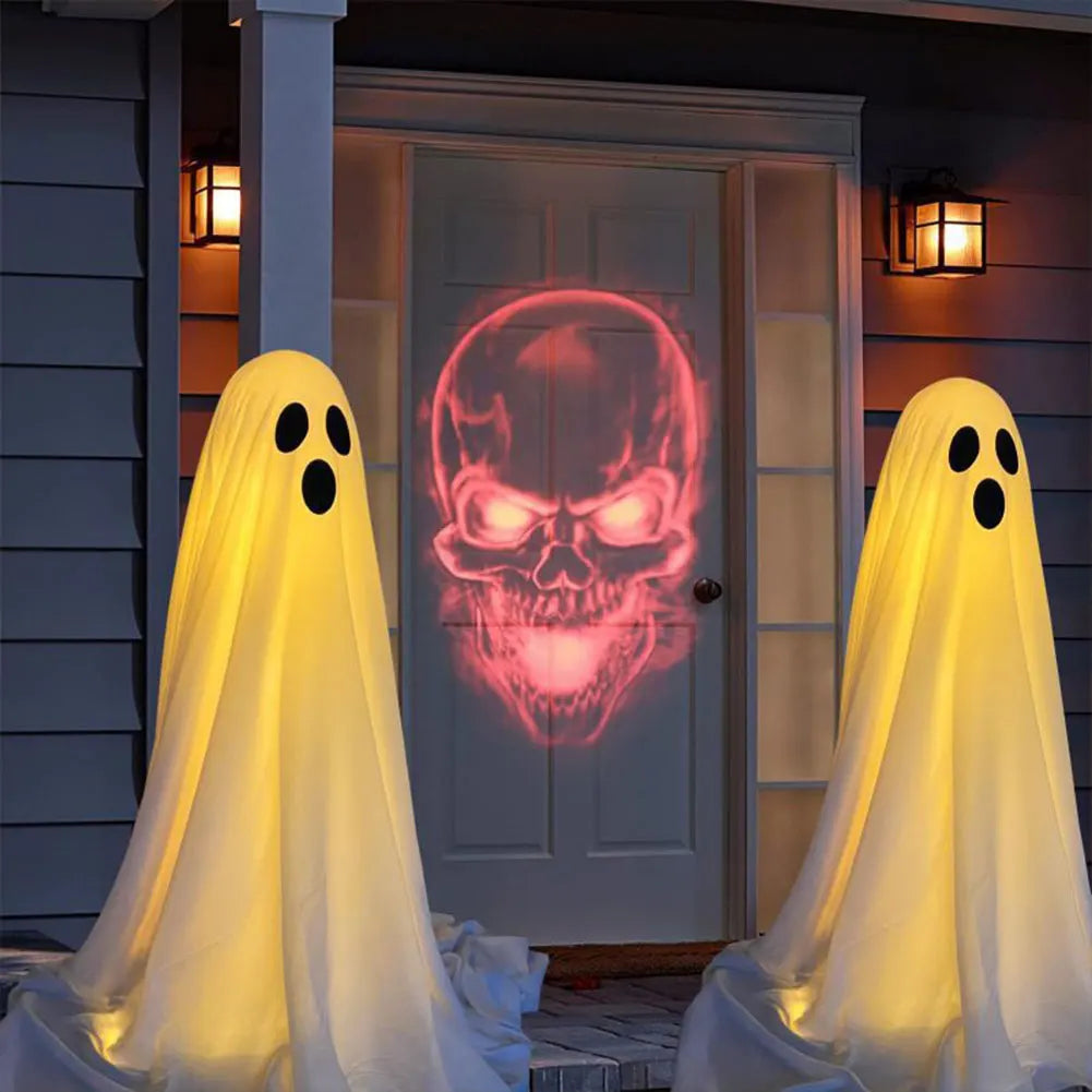 Halloween Decorations Light Up Ghost Outdoor Ghost Decorations Scary Standing Ghosts Decor for Front Door Porch Yard Home Party