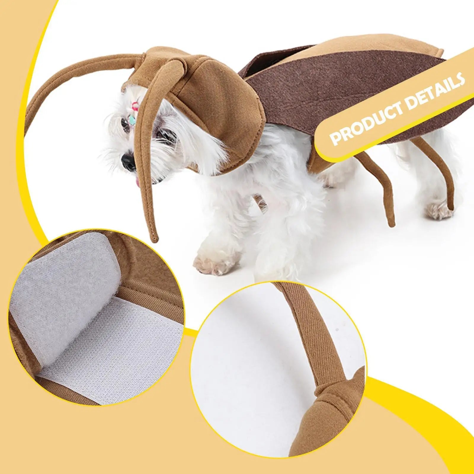 Dog Halloween Costume for Dogs Cats Cat Cockroach Clothing for Party Kitten