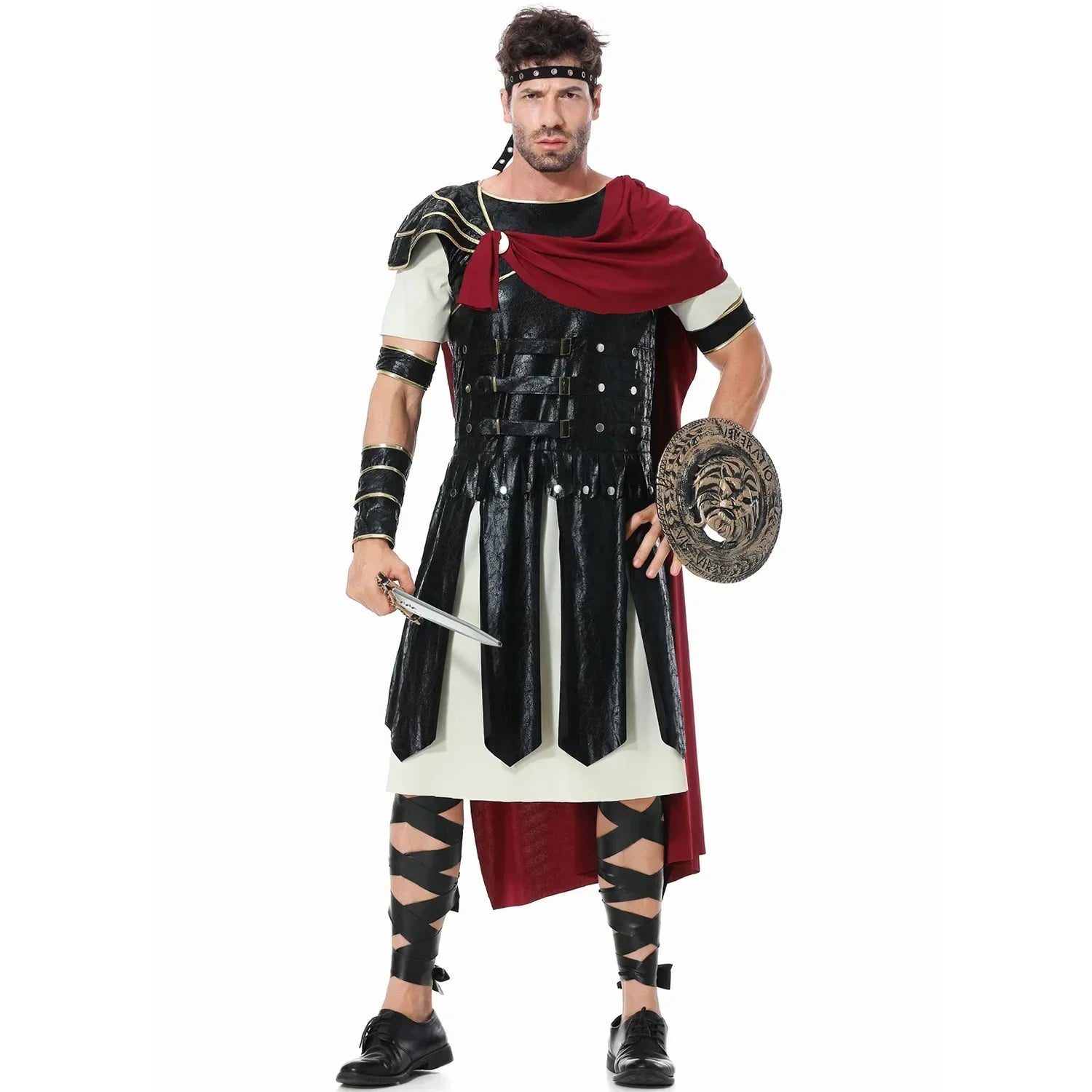 Halloween Costume de Cosplay Médiéval pour Homme et Femme, Déguisement de Spartiate, Kokor, Gladiateur, oral alier Royal