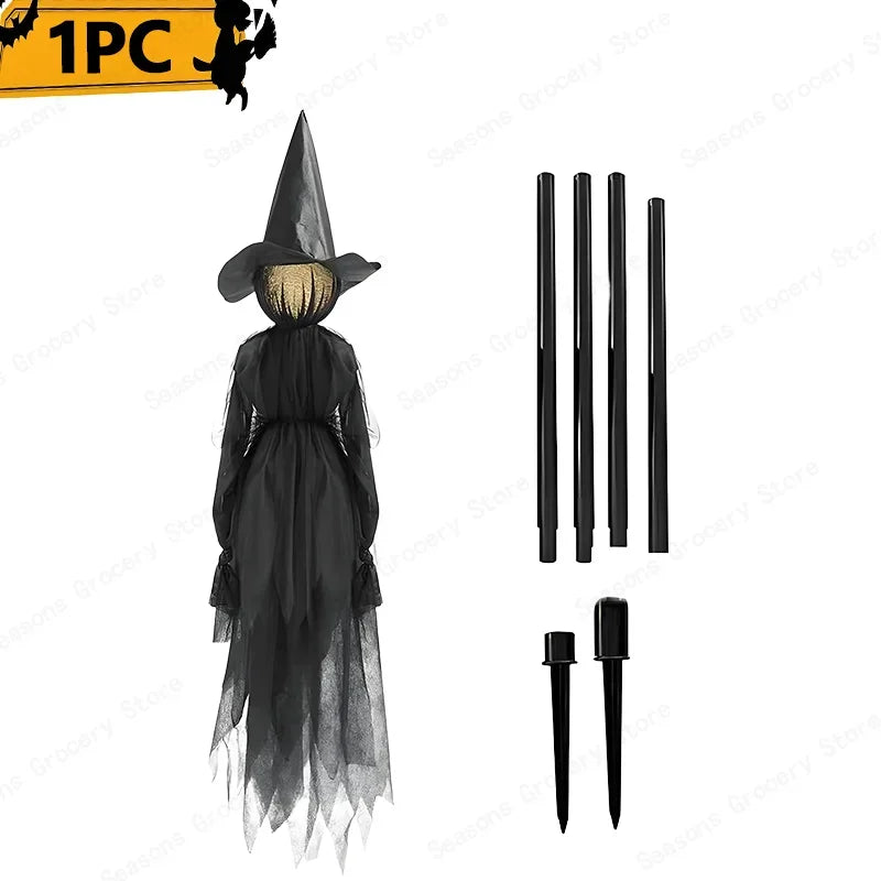Halloween Decorations Outdoor Large Light up Holding Hands Witches Witch Decorations for Outdoor Garden Yard Lawn Haunted House