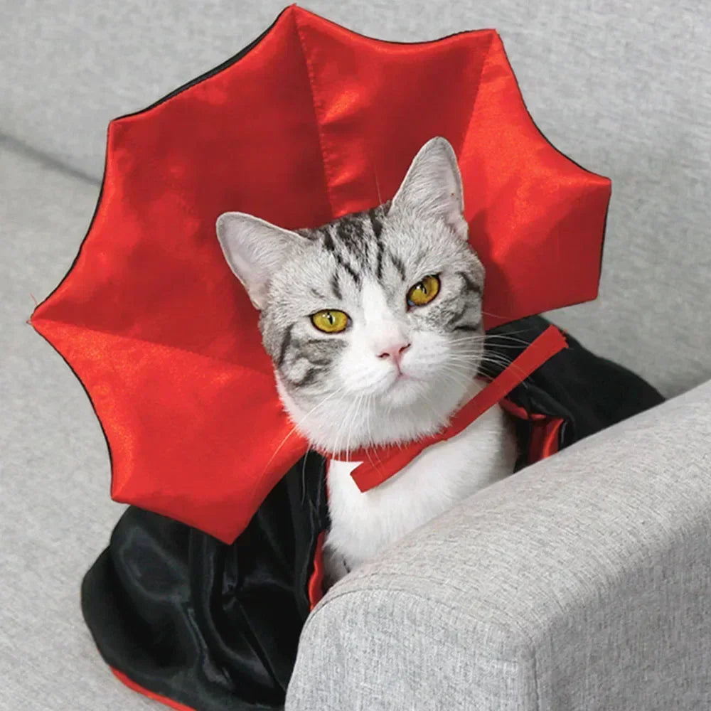 New Funny Pet Dog Halloween Costume Dog Cat Costumes for Small Dogs Cosplay Vampire Cloak Dog Cat Clothes Cloak Pet Supplies