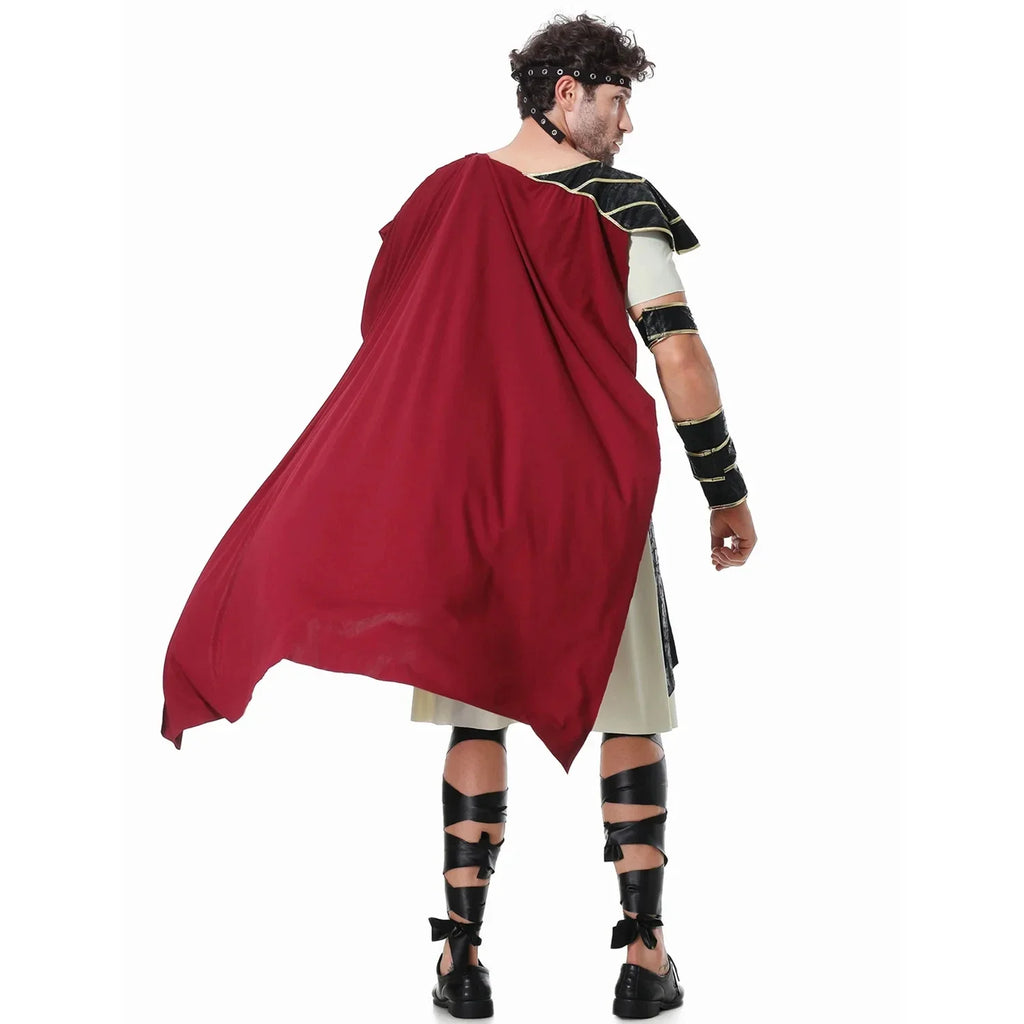Halloween Costume de Cosplay Médiéval pour Homme et Femme, Déguisement de Spartiate, Kokor, Gladiateur, oral alier Royal