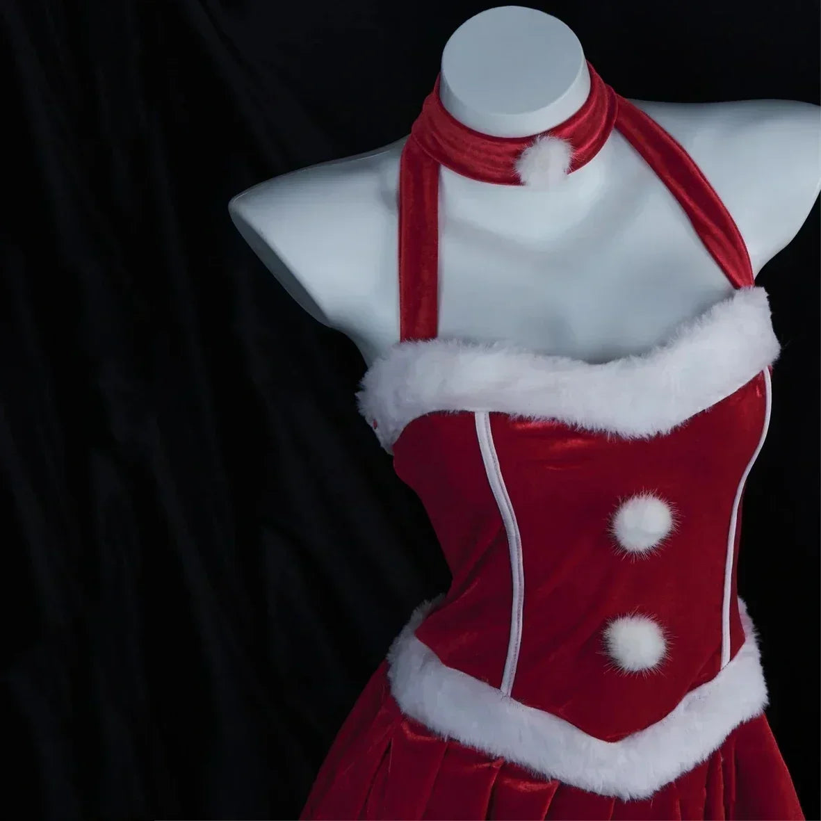 2025 Halloween Tenue de noël Super Sexy, renne rouge, Costume de père noël, Rudolph, Costume de fête de vacances